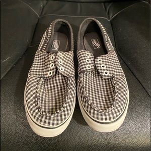Vans Authentic Golden Coast Black and White Checked Patterned Women’s 7.5